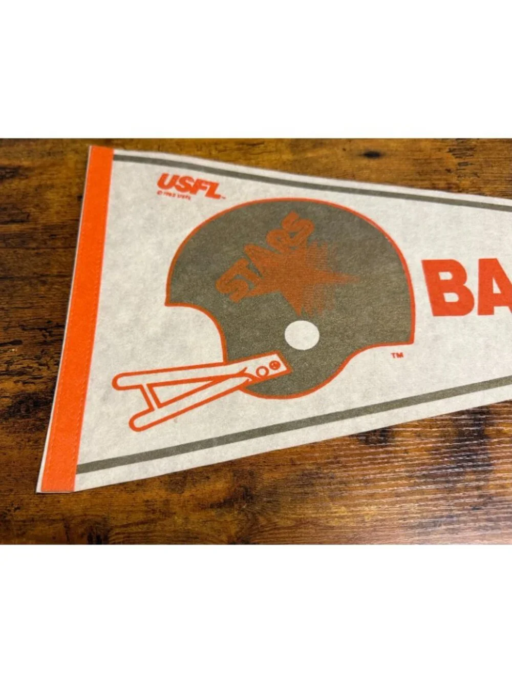 Vintage 1982 USFL Baltimore Stars pennant